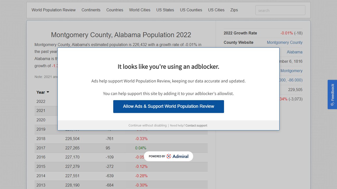 Montgomery County, Alabama Population 2022 - worldpopulationreview.com